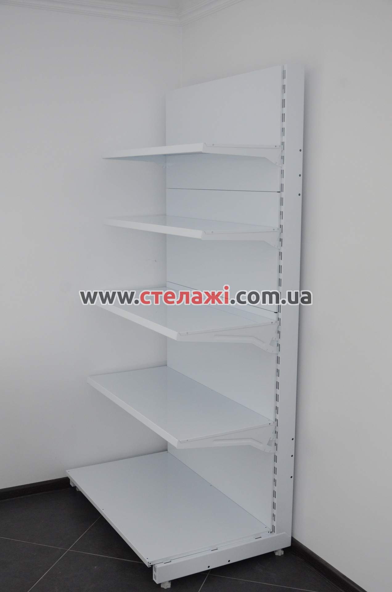 Односторонній (пристінний) стелаж для магазину. Фото 2
