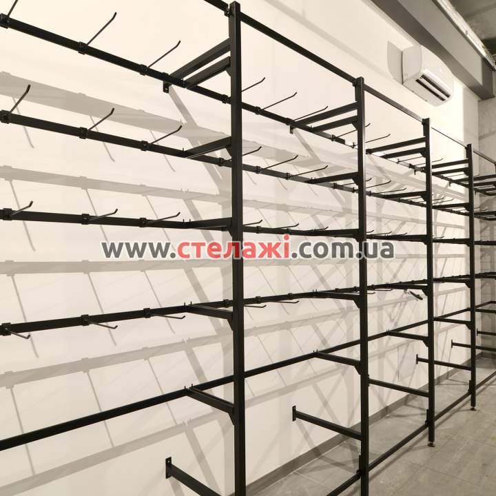 Пристінний стелаж Frame для магазину одягу купити у Львові