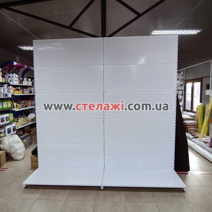 Перфоровані торгові стелажі для магазину купити у Львові