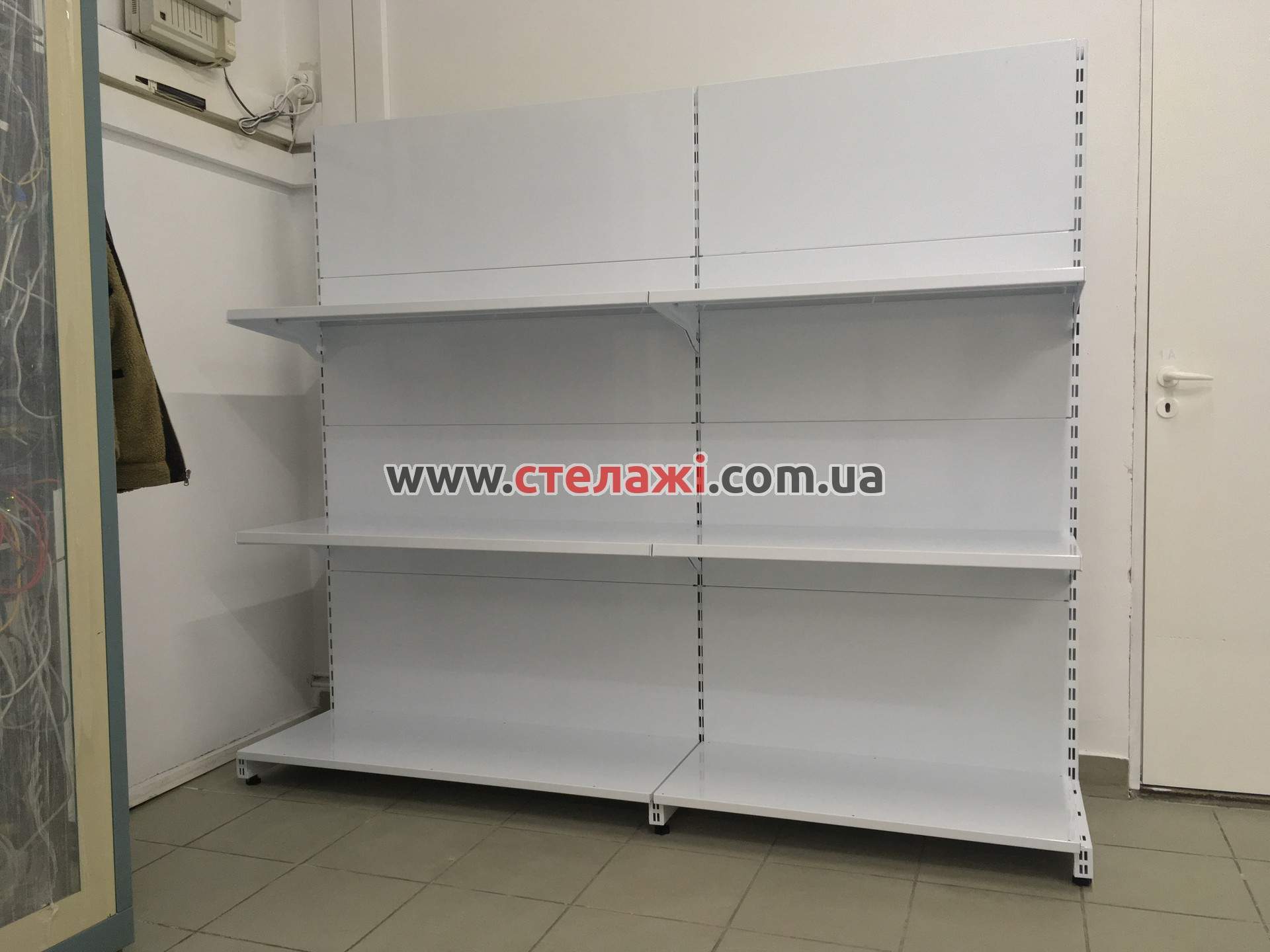 Односторонній (пристінний) стелаж для магазину. Фото 12