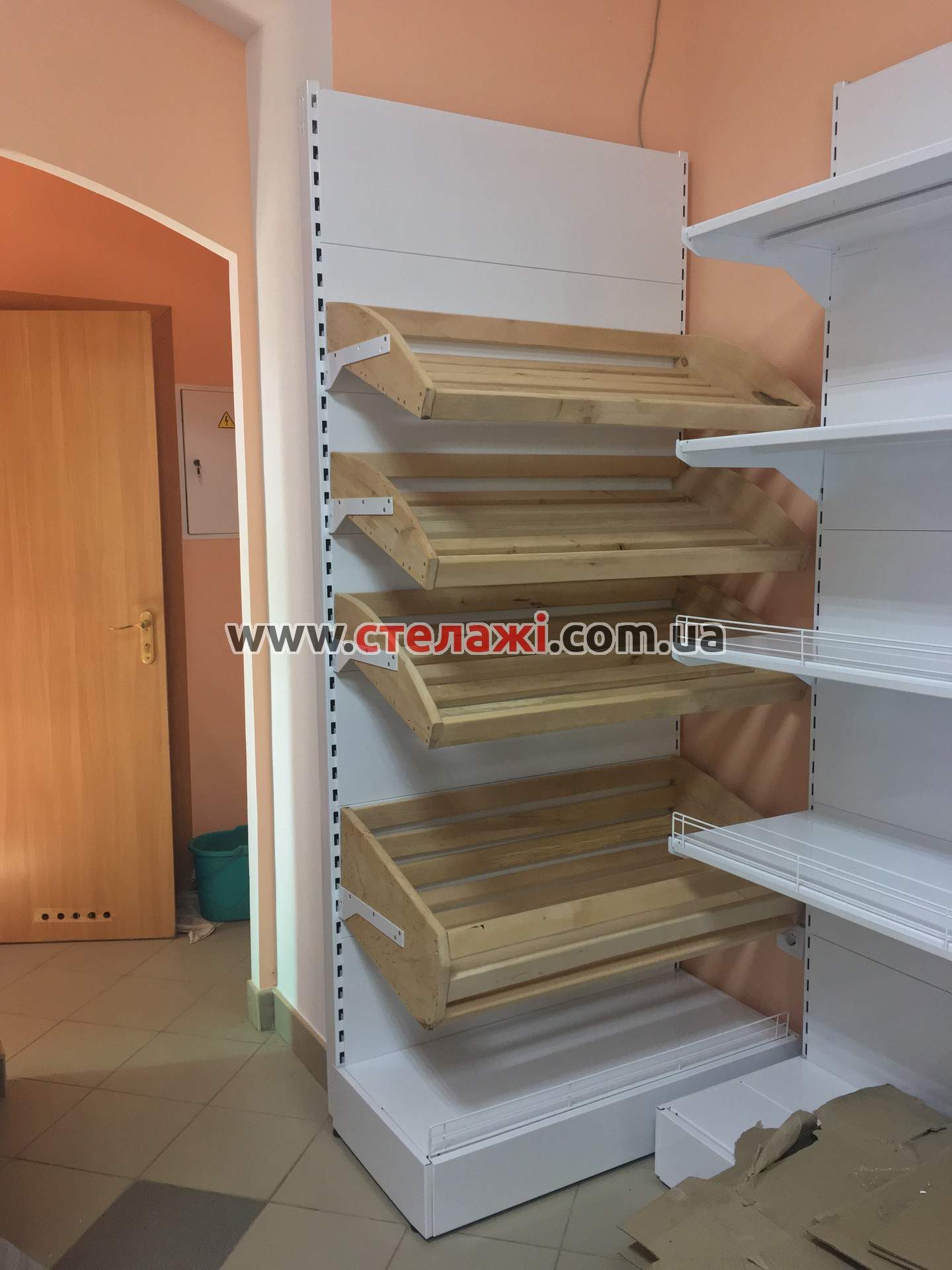 Хлібні торгові стелажі для магазину
