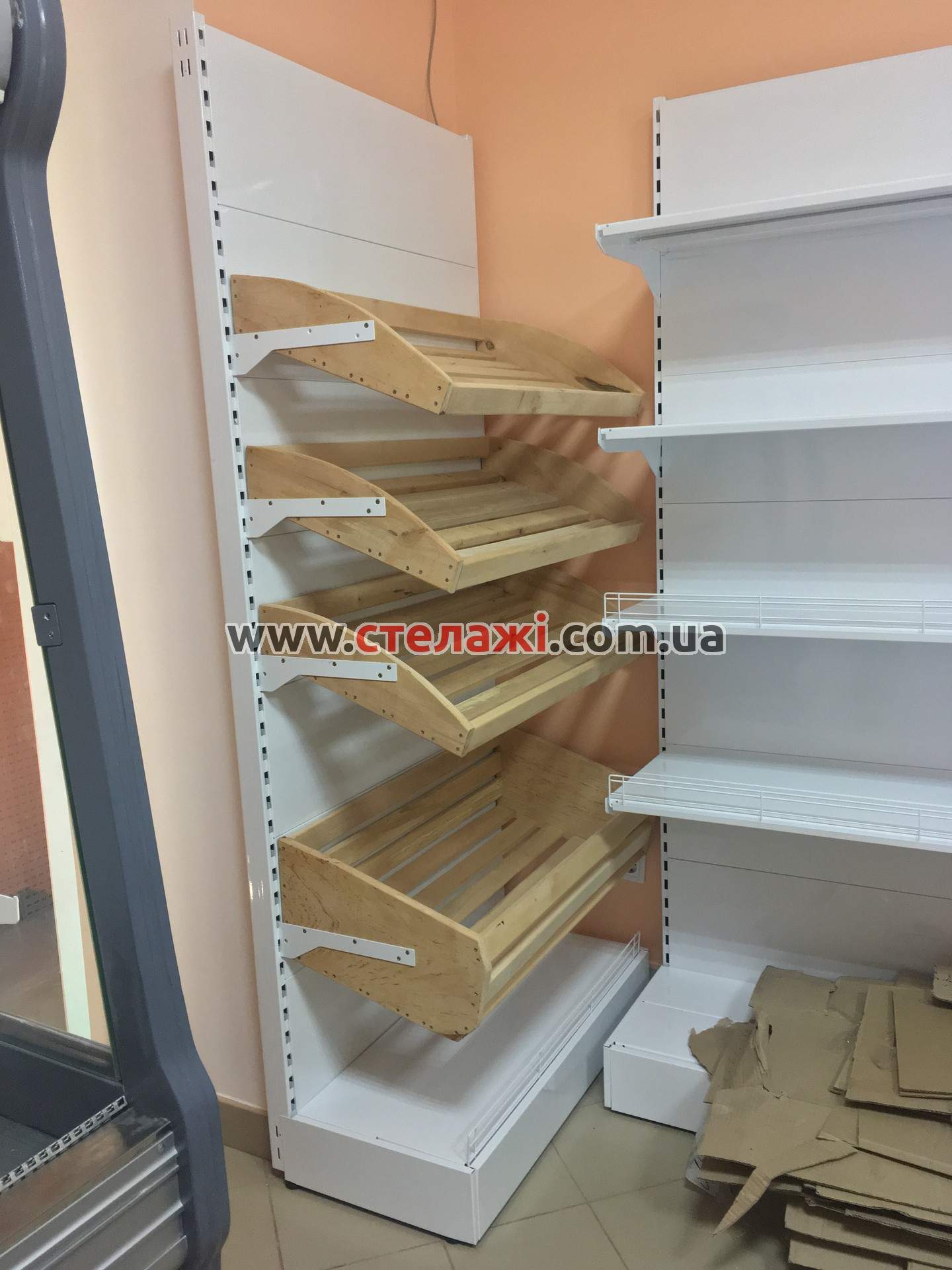 Хлібні торгові стелажі для магазину