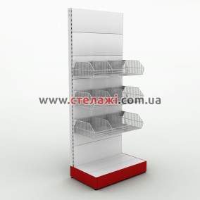 Стелажі з кошиками